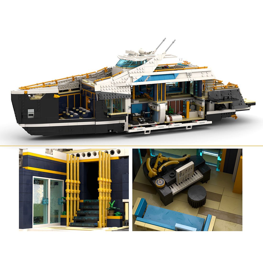 Royal Navy Armored Warship Building Blocks - LesDiy -