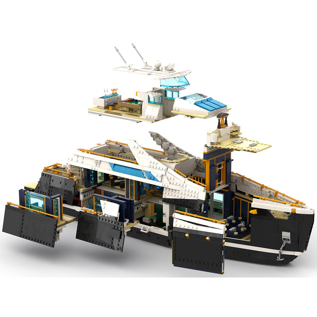 Royal Navy Armored Warship Building Blocks - LesDiy -