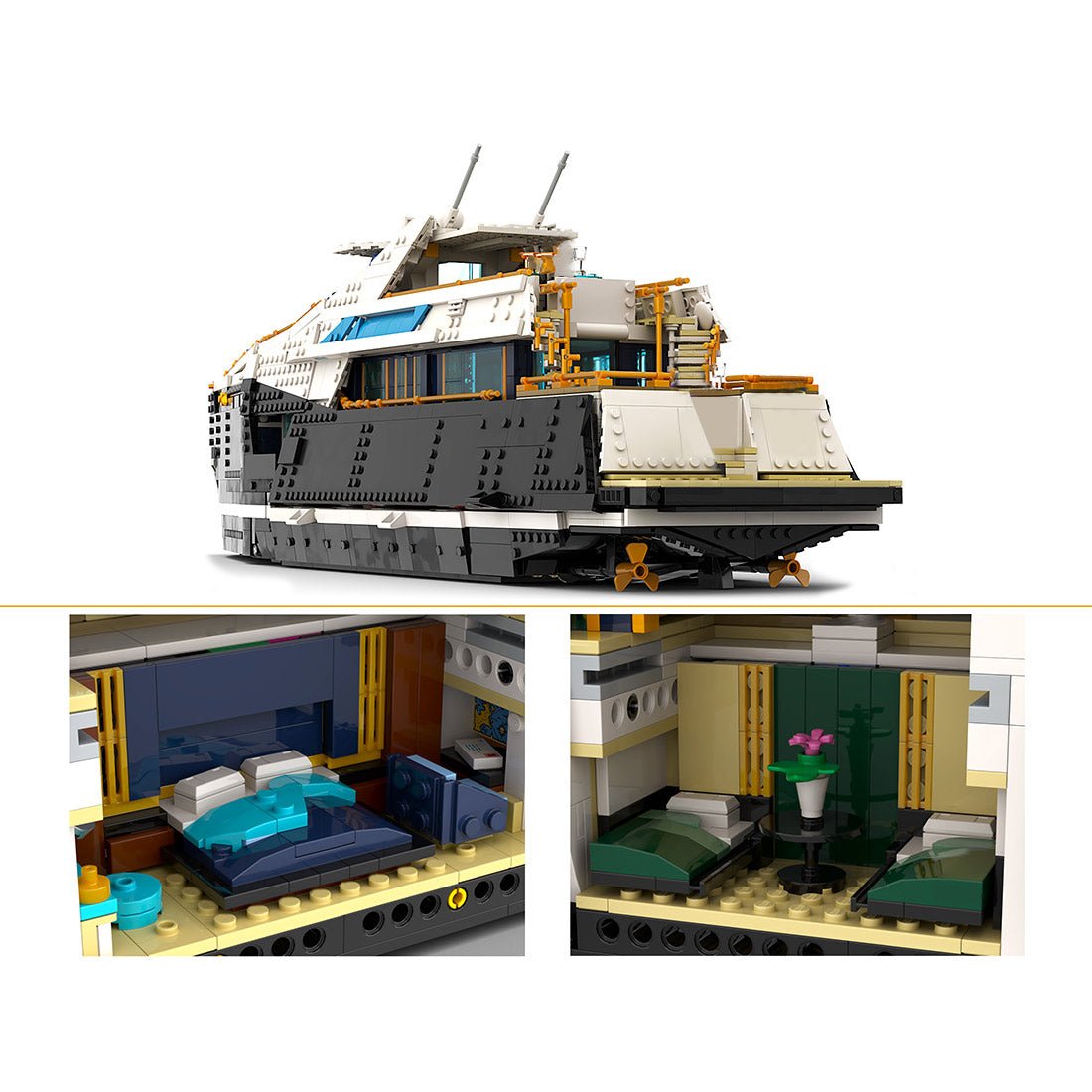 Royal Navy Armored Warship Building Blocks - LesDiy -