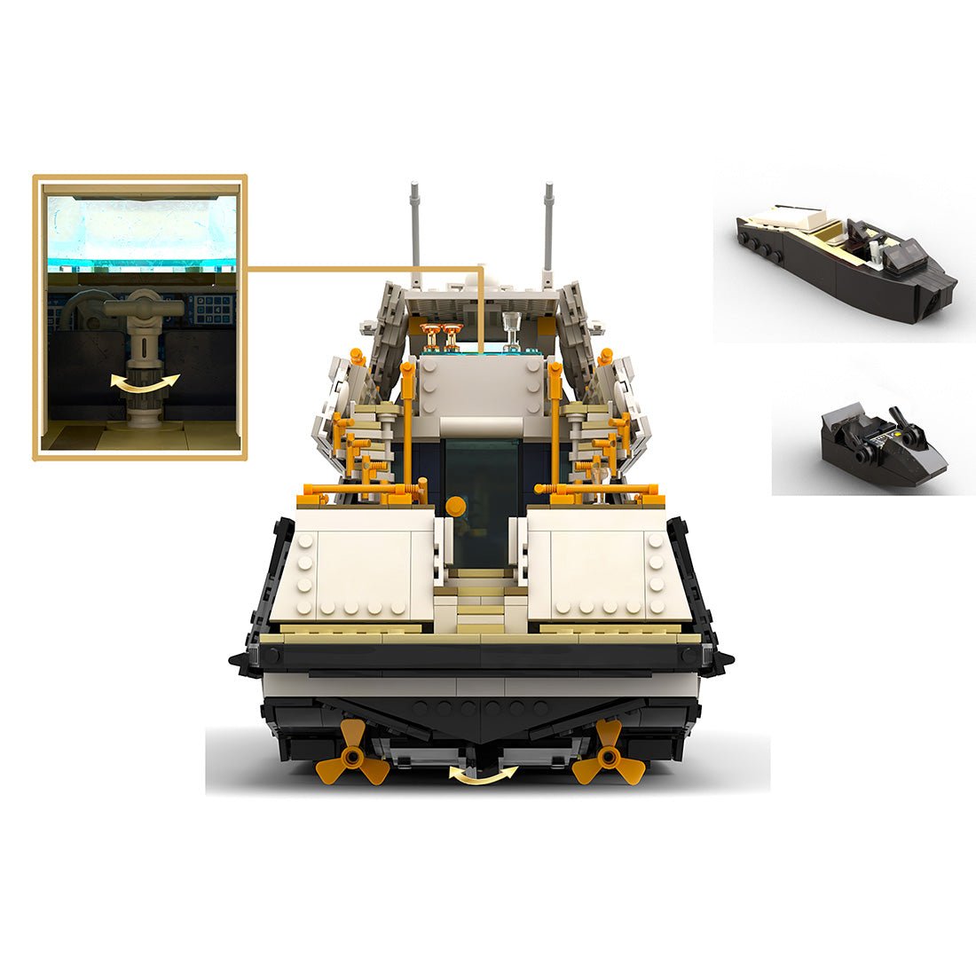 Royal Navy Armored Warship Building Blocks - LesDiy -