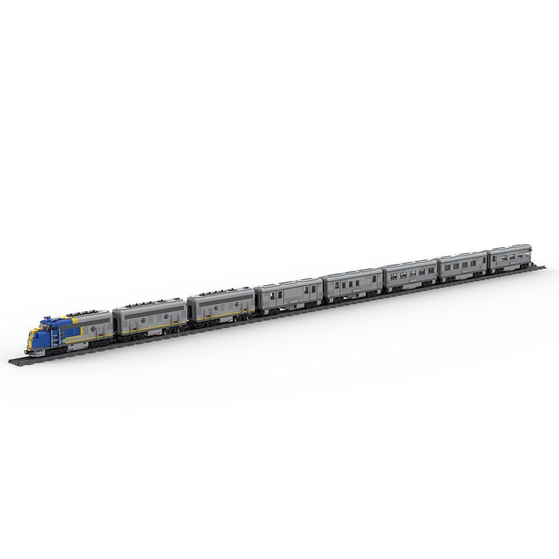Santa Fe Super Chief Blue Locomotive Train - LesDiy - Locomotive -