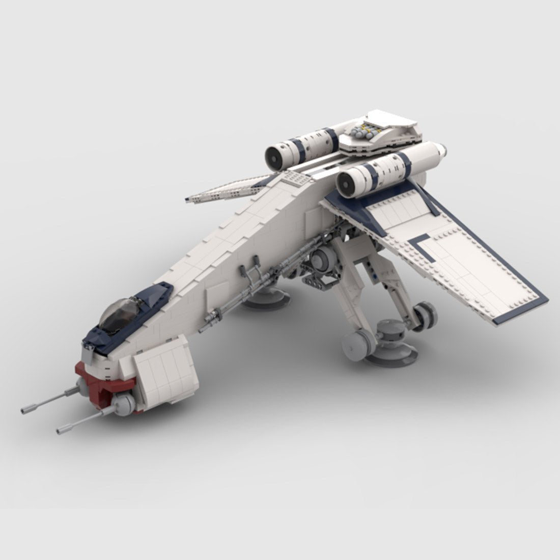 Sci - Fi Dropship & Armored Walker Combo MOC Building Block - LesDiy -