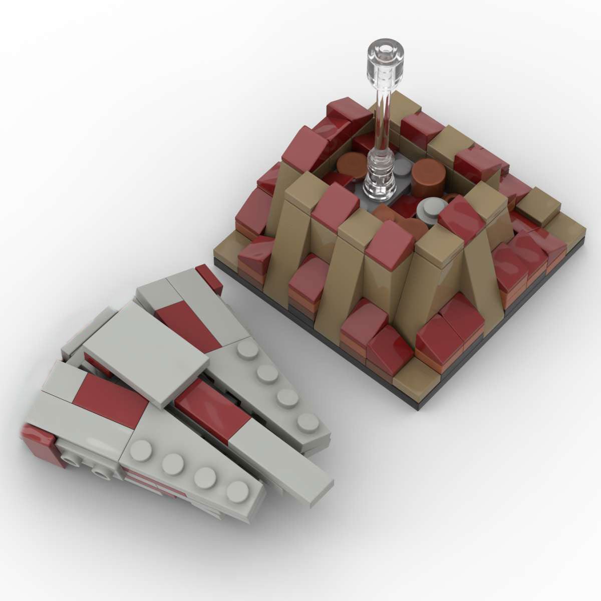 Sci - Fi Series Mini Spacecraft Building Blocks - LesDiy -