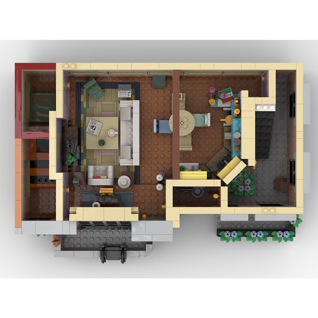 SitComplex Full 11-Story Apartment Building Blocks-LesDiy-MOC-