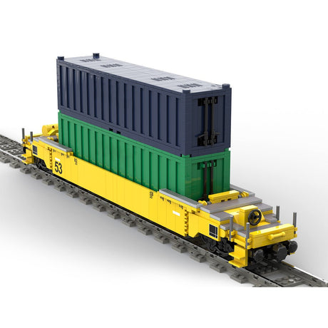 Stackable Container Train DIY Assembly Toy Building Blocks - LesDiy - Locomotive