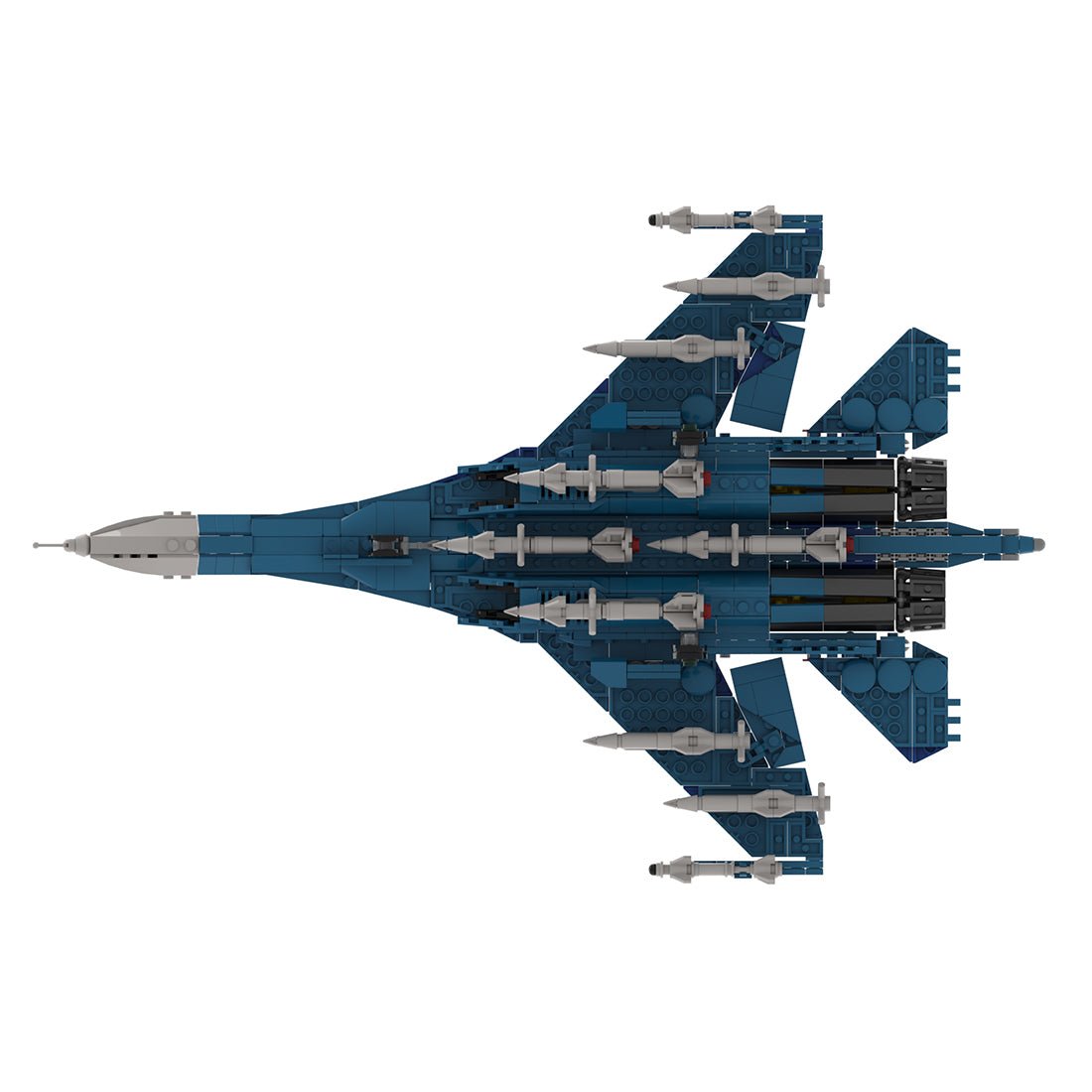 Su-27SM Multirole Fighter Jet Building Blocks-LesDiy-Building Blocks-