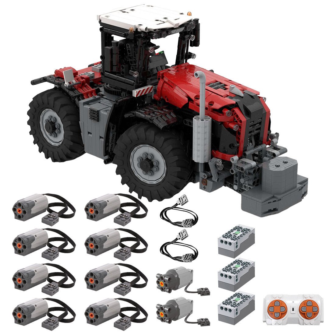 Technical Tractor Building Blocks Set - LesDiy -