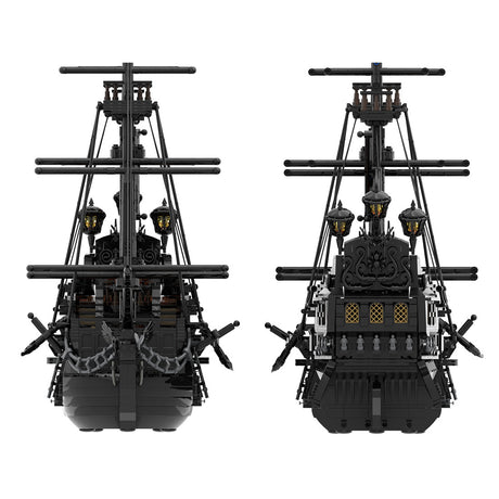 The Black Pearl Medieval Pirate Ship Model - LesDiy -