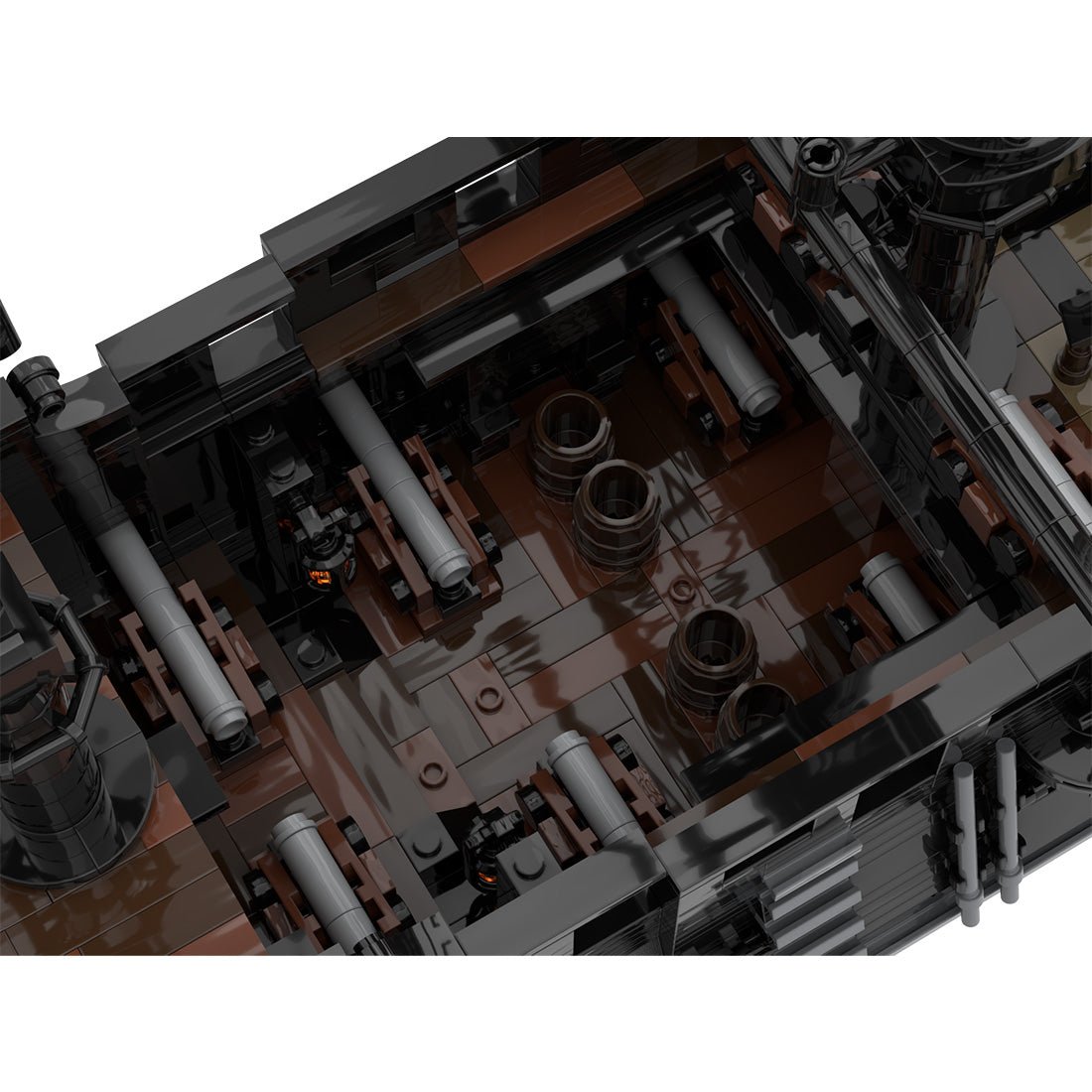 The Black Pearl Medieval Pirate Ship Model - LesDiy -