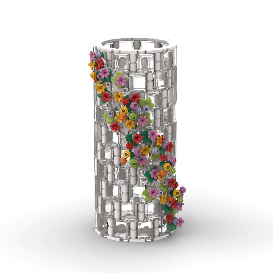 Transparent Rainbow Flower Vase - LesDiy -