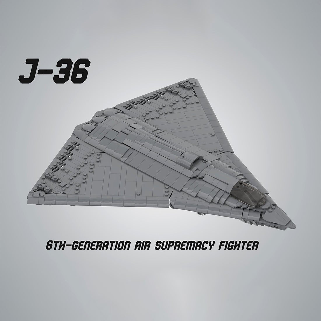 Triple Engine J - 36 Fighter Aircraft Building Blocks - LesDiy - Building Blocks