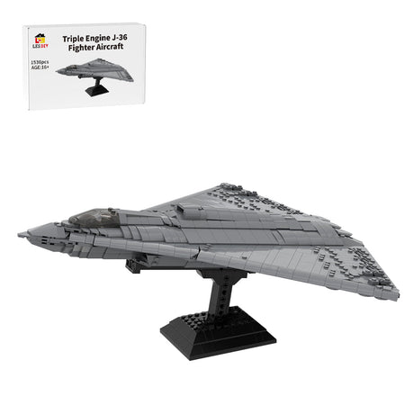 Triple Engine J - 36 Fighter Aircraft Building Blocks - LesDiy - Building Blocks