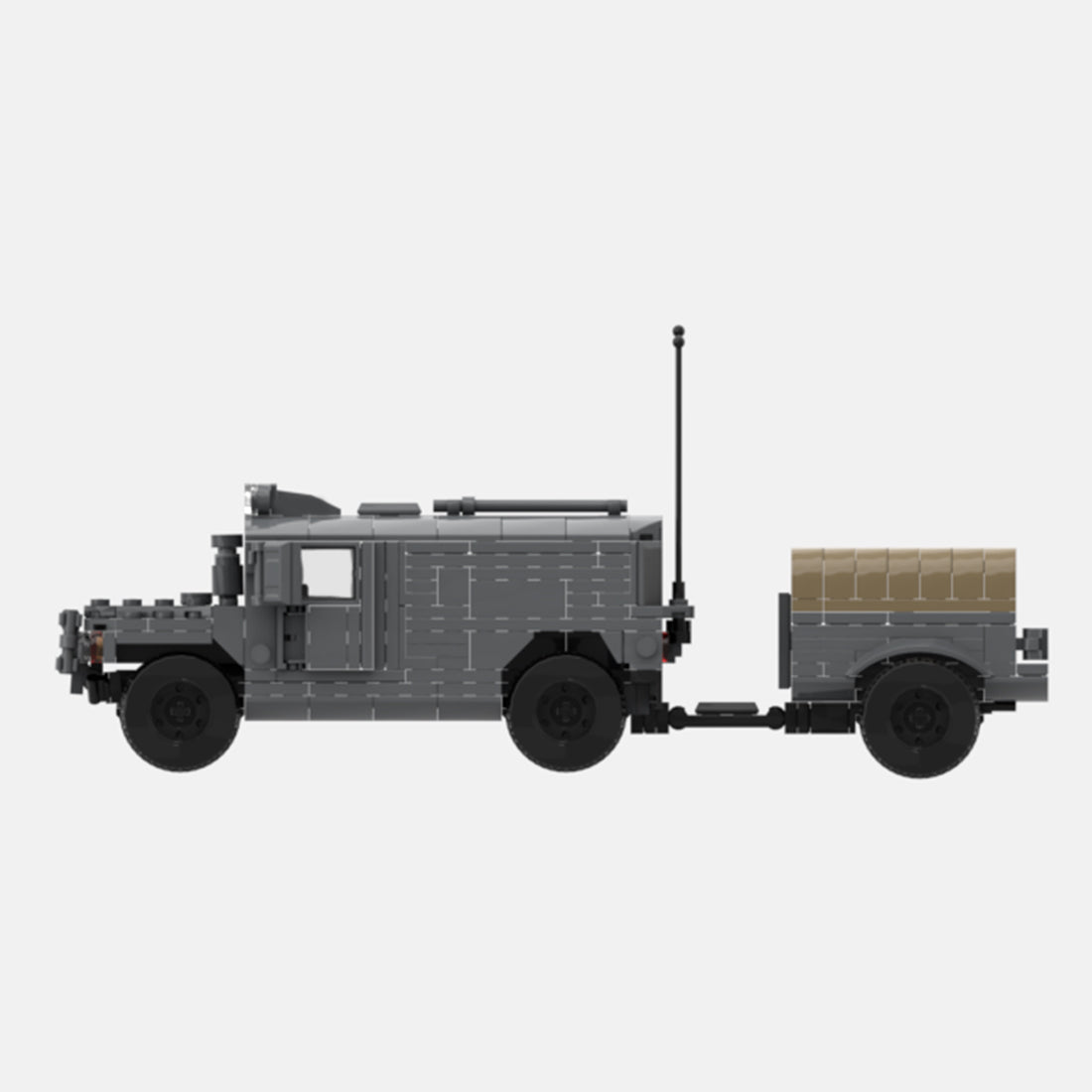 Urban HUMVEE 8 Modern Military Vehicle Building Blocks-LesDiy-Building Blocks-