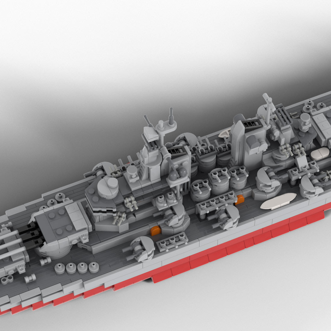 US Navy Super - Battleship Military Ship Building Blocks - LesDiy -