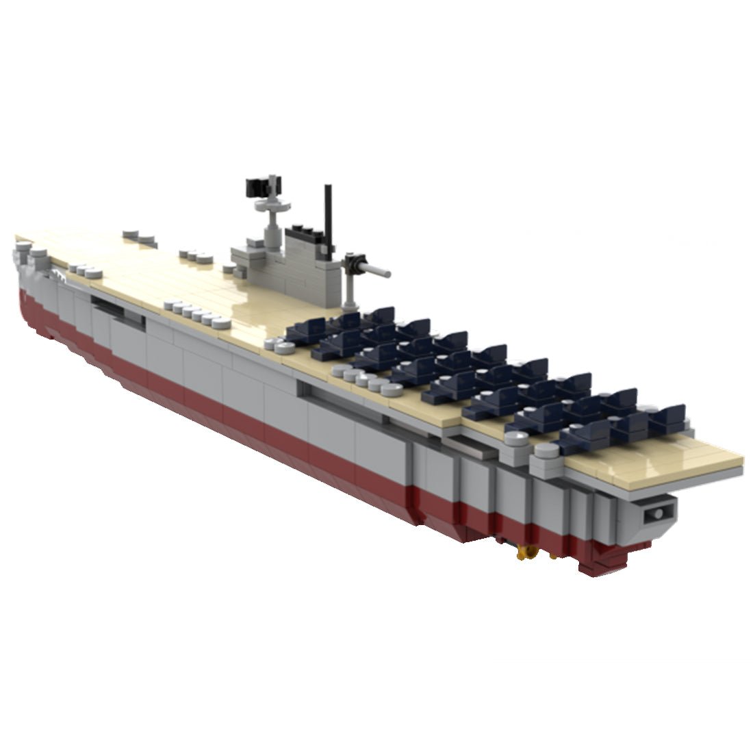 USS Enterprise CV - 6 World War II Large - Scale Aircraft Carrier - LesDiy - Locomotive