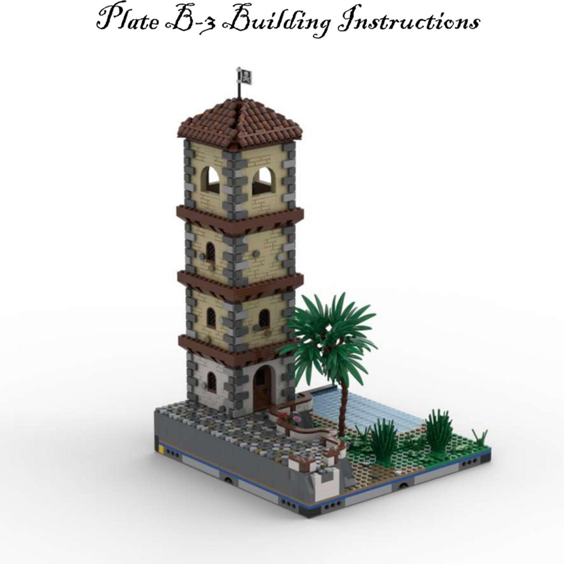 USS La Grotte Morte Pirate Island Model - LesDiy -