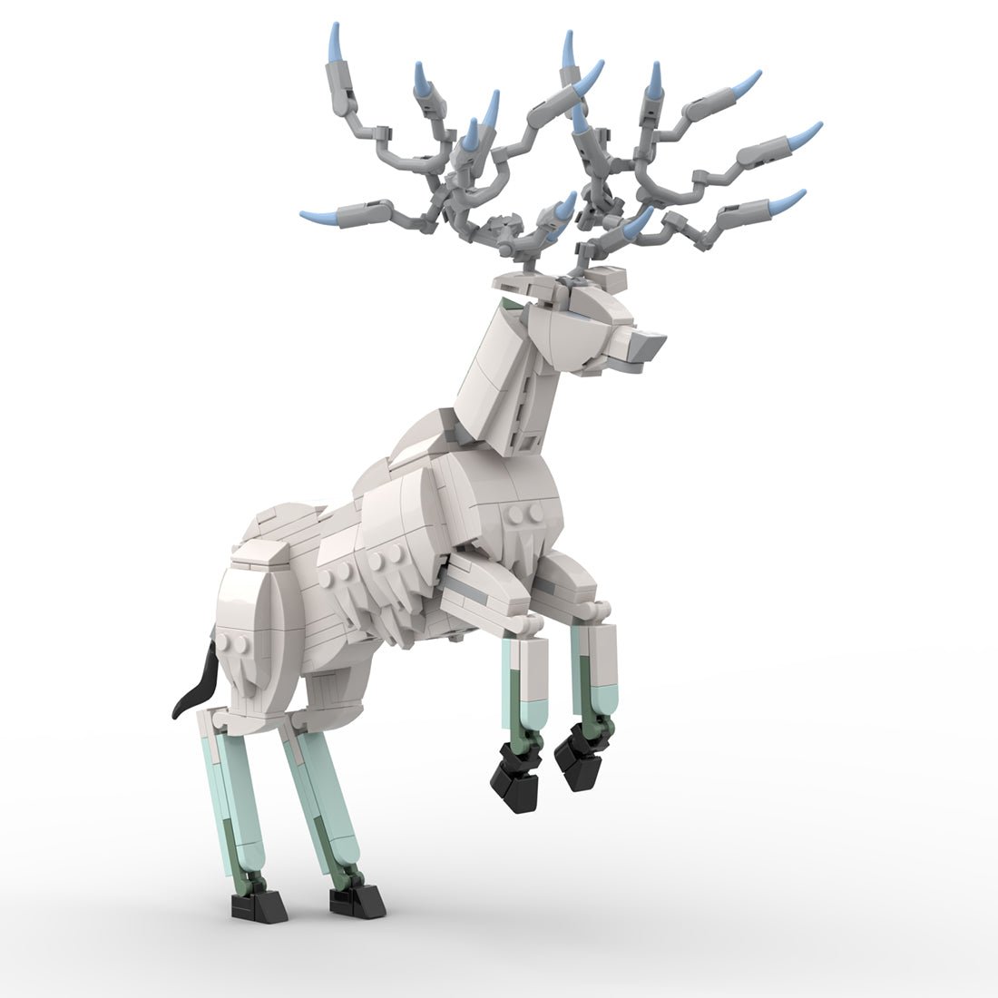 White Deer Mythical Creature Building Blocks-LesDiy-Building Blocks-