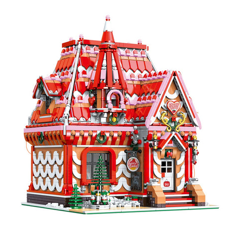 Winter Strawberry Dessert Workshop Building Blocks Set - LesDiy - MOC