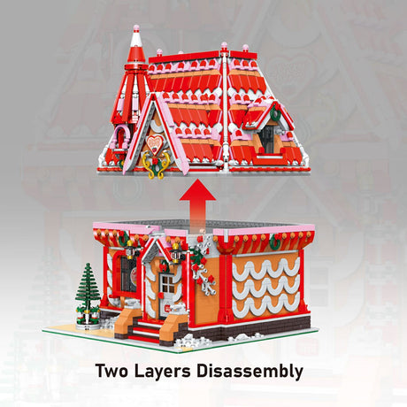 Winter Strawberry Dessert Workshop Building Blocks Set - LesDiy - MOC