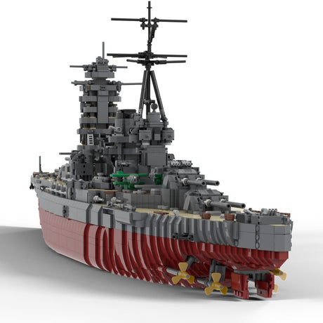 WW2 Japanese Navy Battleship Military Building Blocks - LesDiy -