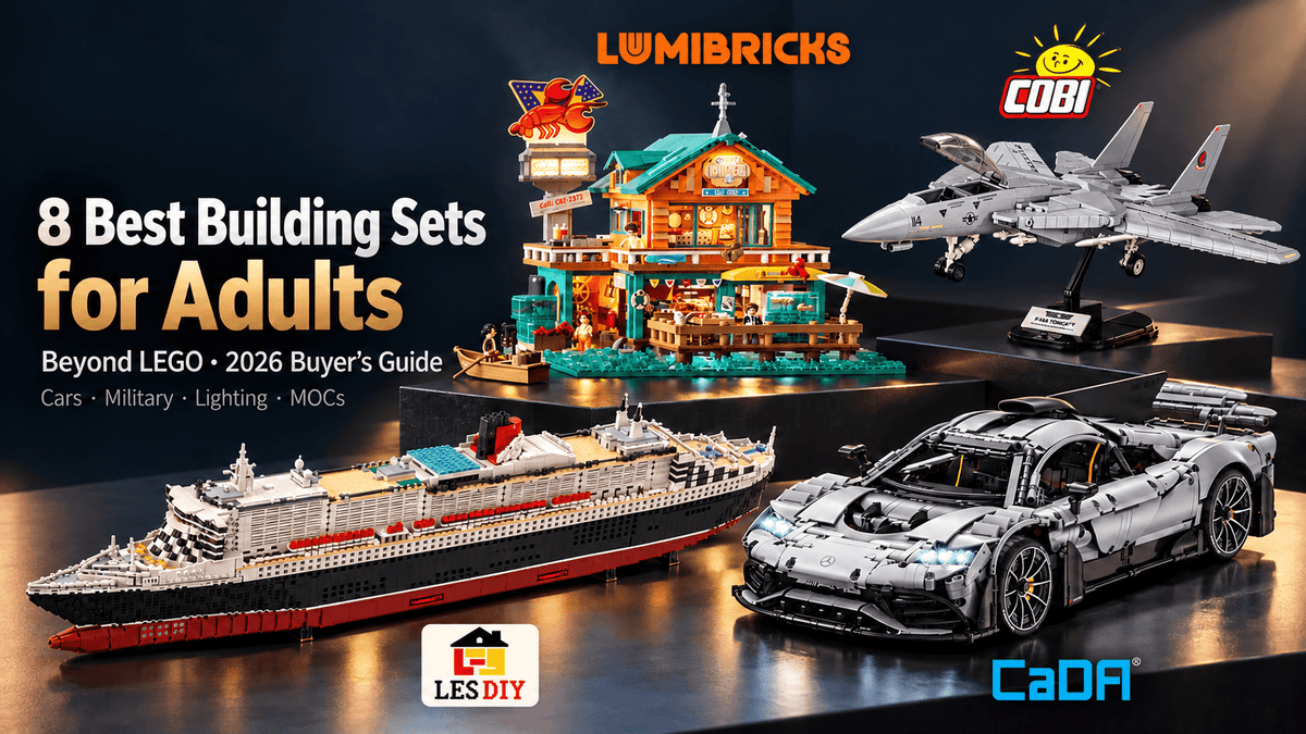 8 Best Building Sets for Adults That Aren’t LEGO in 2026 - LesDiy