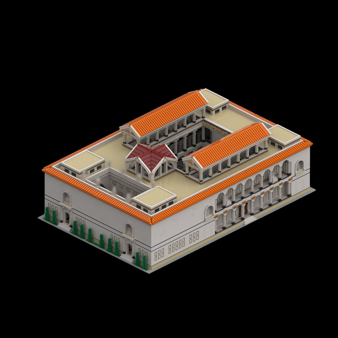 Ancient Roman Bath Building Blocks