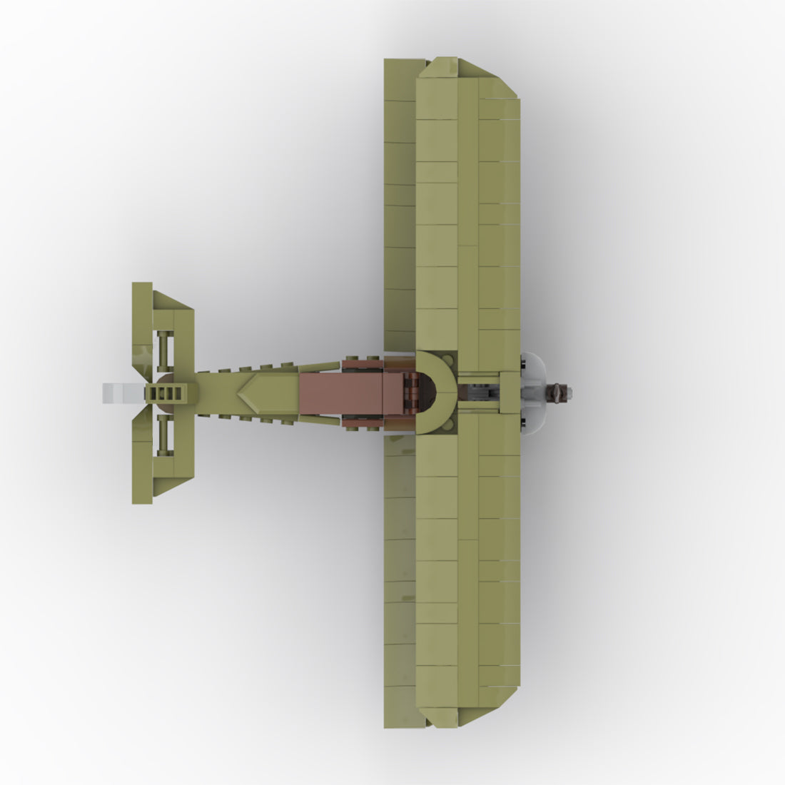 Vintage Military Biplane Building Blocks