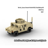 Desert HUMVEE 3 Modern Military Vehicle Building Blocks