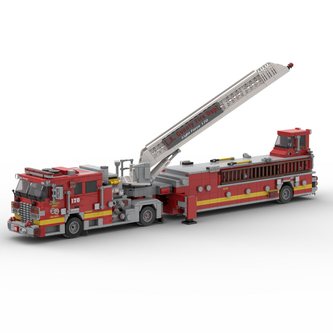 MOC-256302 2007 KME Predator Severe Service Tiller Fire Truck LACoFD Building Blocks