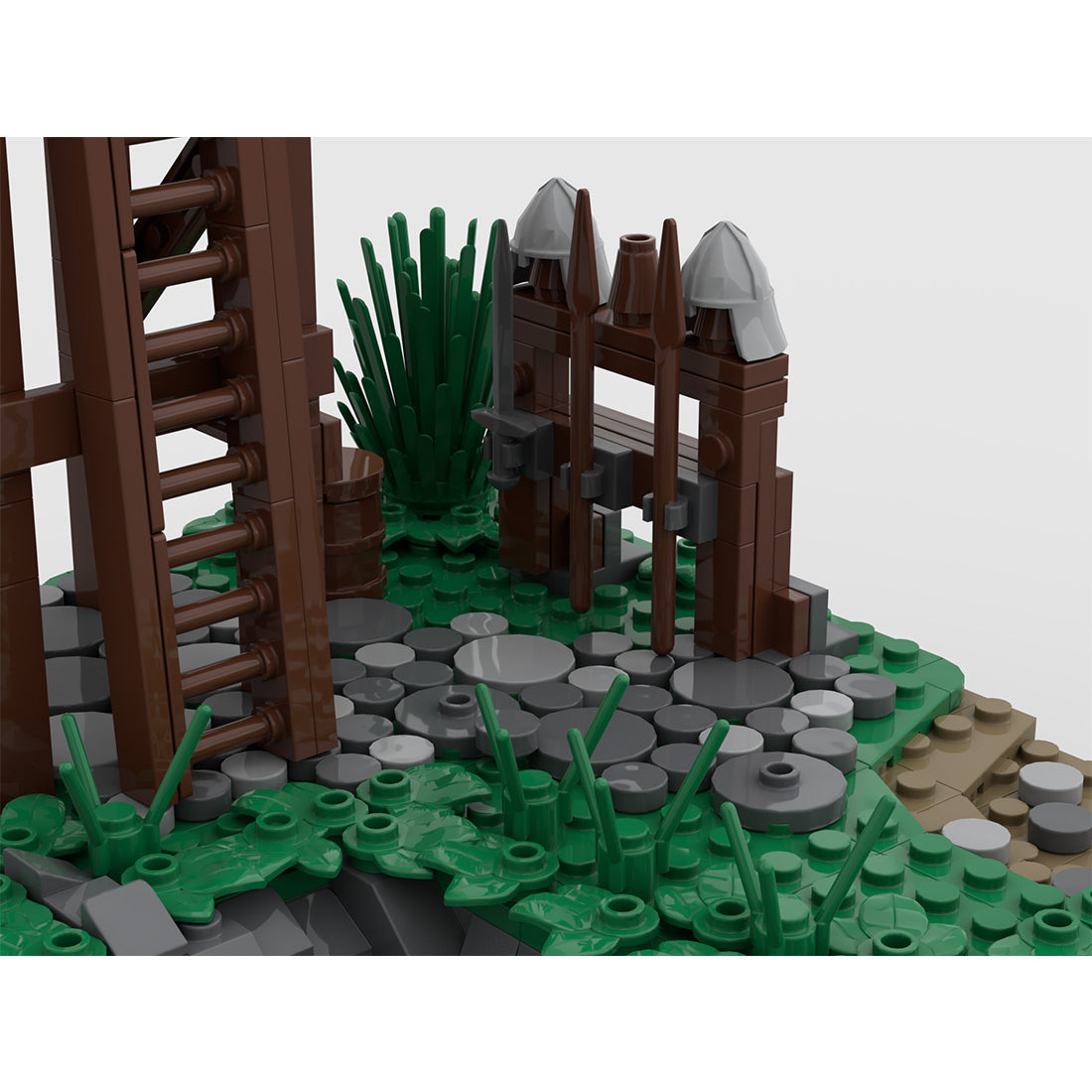Medieval Watchtower Brick Kit, MA-001 Signalfire Building Blocks