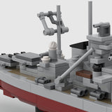 1:700 Scale German Bismarck Battleship Building Blocks