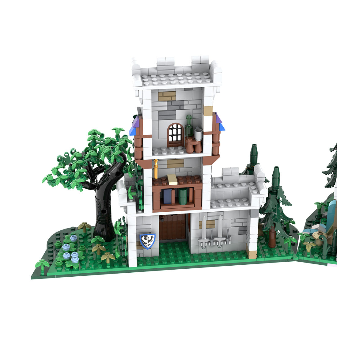 MOC-228153 Modular Medieval Outpost Tower Building Blocks