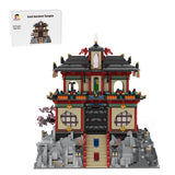 MOC-124852 East Asian Ancient Shrine Tower Building Blocks
