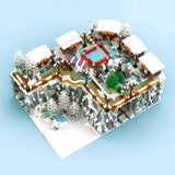 MOC-239640 Winter Village Christmas Market Building Blocks