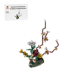 Gardenias & Peach Blossoms Brickebana Arrangement Model Building Blocks