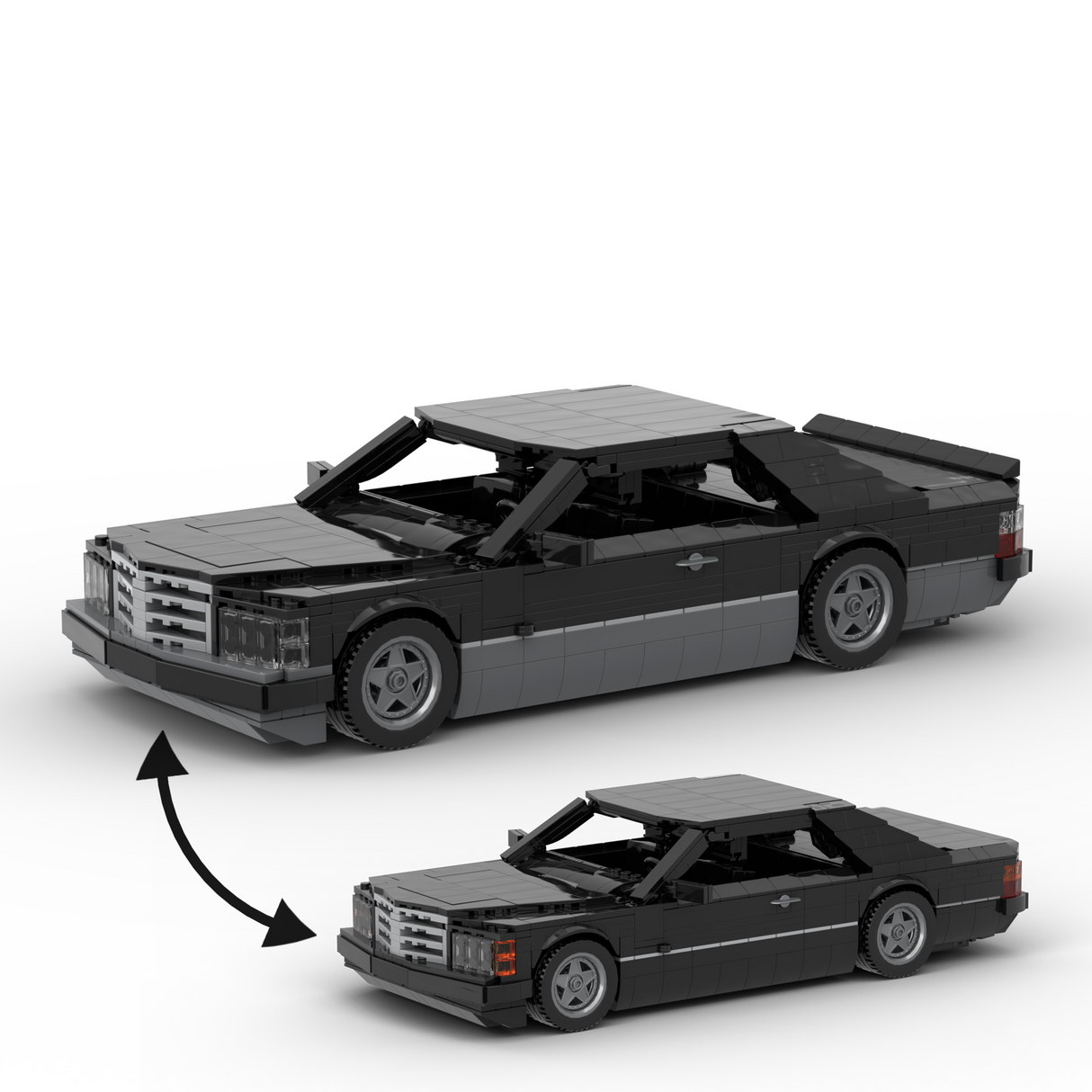 1980s German Grand Touring Coupe Building Blocks (Gobricks)