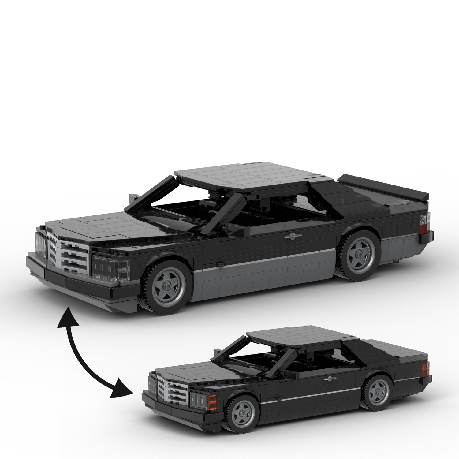 1980s German Grand Touring Coupe Building Blocks (Gobricks)