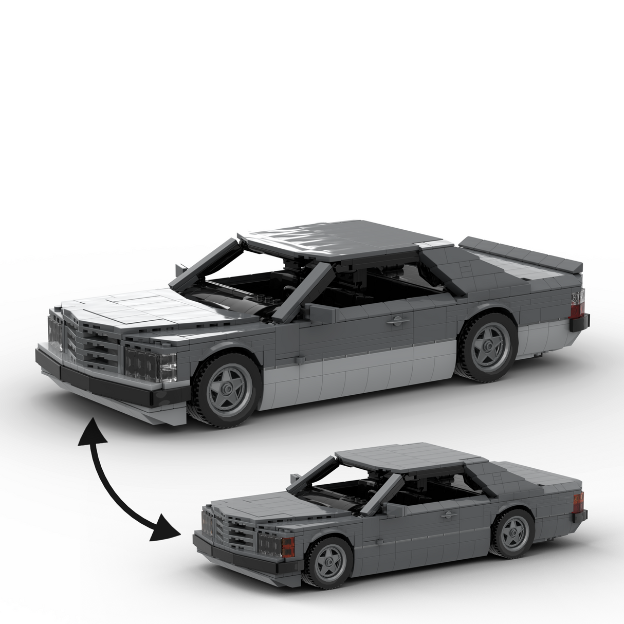 1980s German Grand Touring Coupe Building Blocks (Gobricks)
