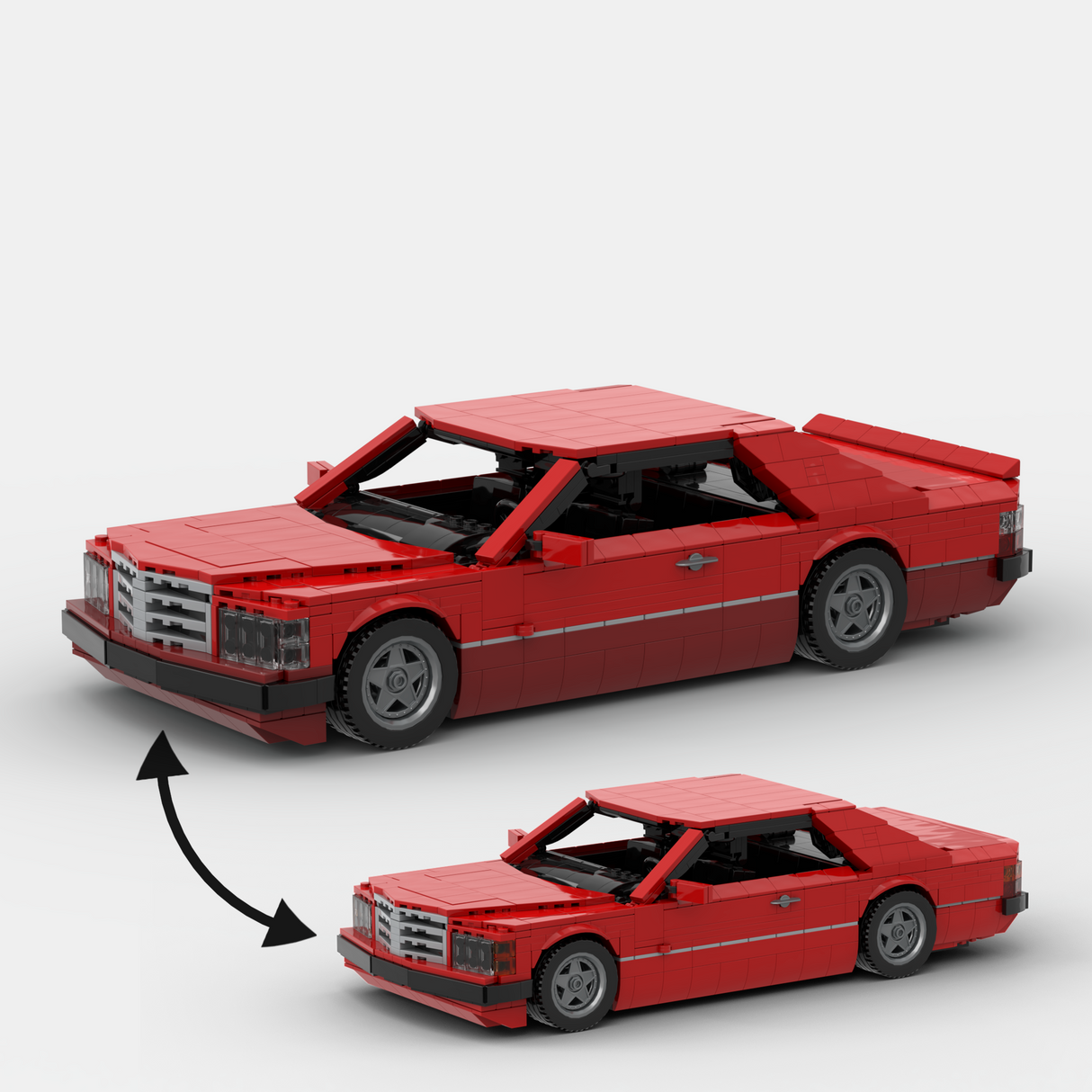 1980s German Grand Touring Coupe Building Blocks (Gobricks)