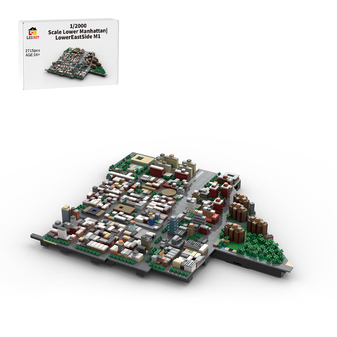 MOC-225884 1/2000 Scale Lower Manhattan - LowerEastSide Module 1 Building Blocks
