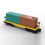 Powered Freight Train Car Building Blocks