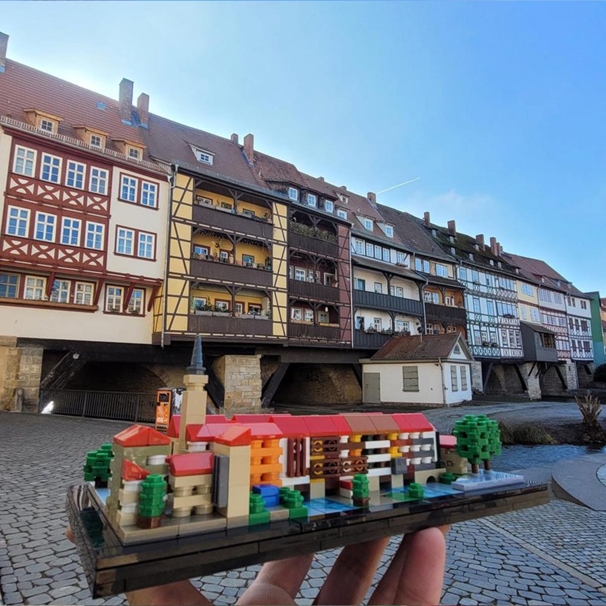 MOC-213242 Krämerbrücke, Erfurt, Germany Building Blocks