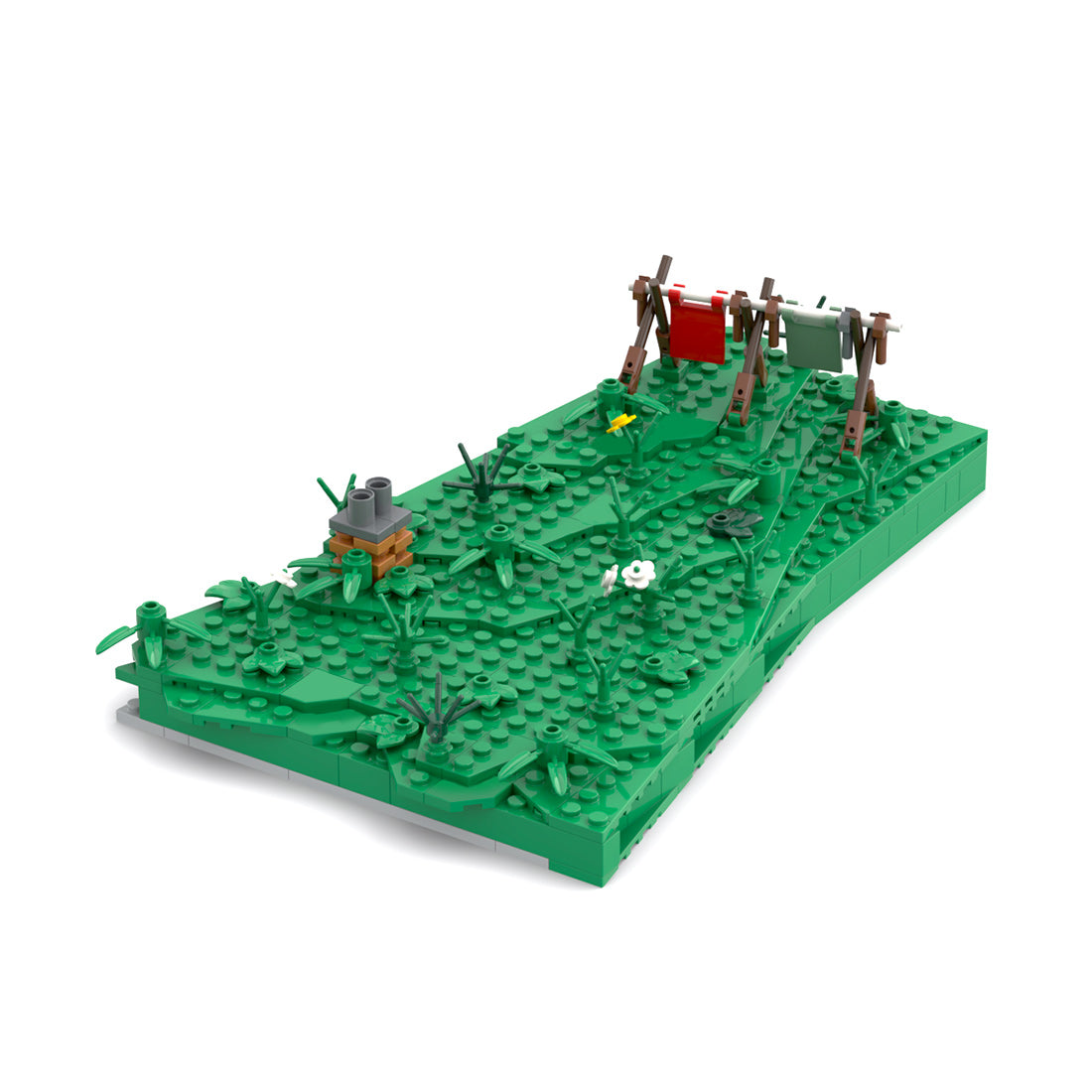 Medieval Cavern Dwelling Modular Section 3 Guest Bathroom Building Blocks