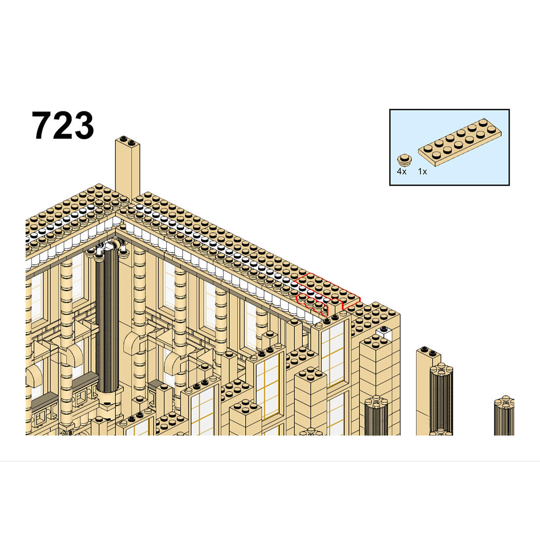 MOC-214445 Château de Versailles Part 6 “Chapelle Royale” Building Blocks