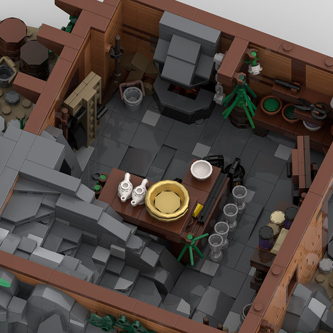 Medieval Taylorsgreen Village Store Building Blocks