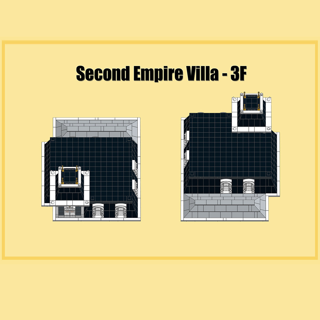 Victorian French Estate European Villa Building Blocks