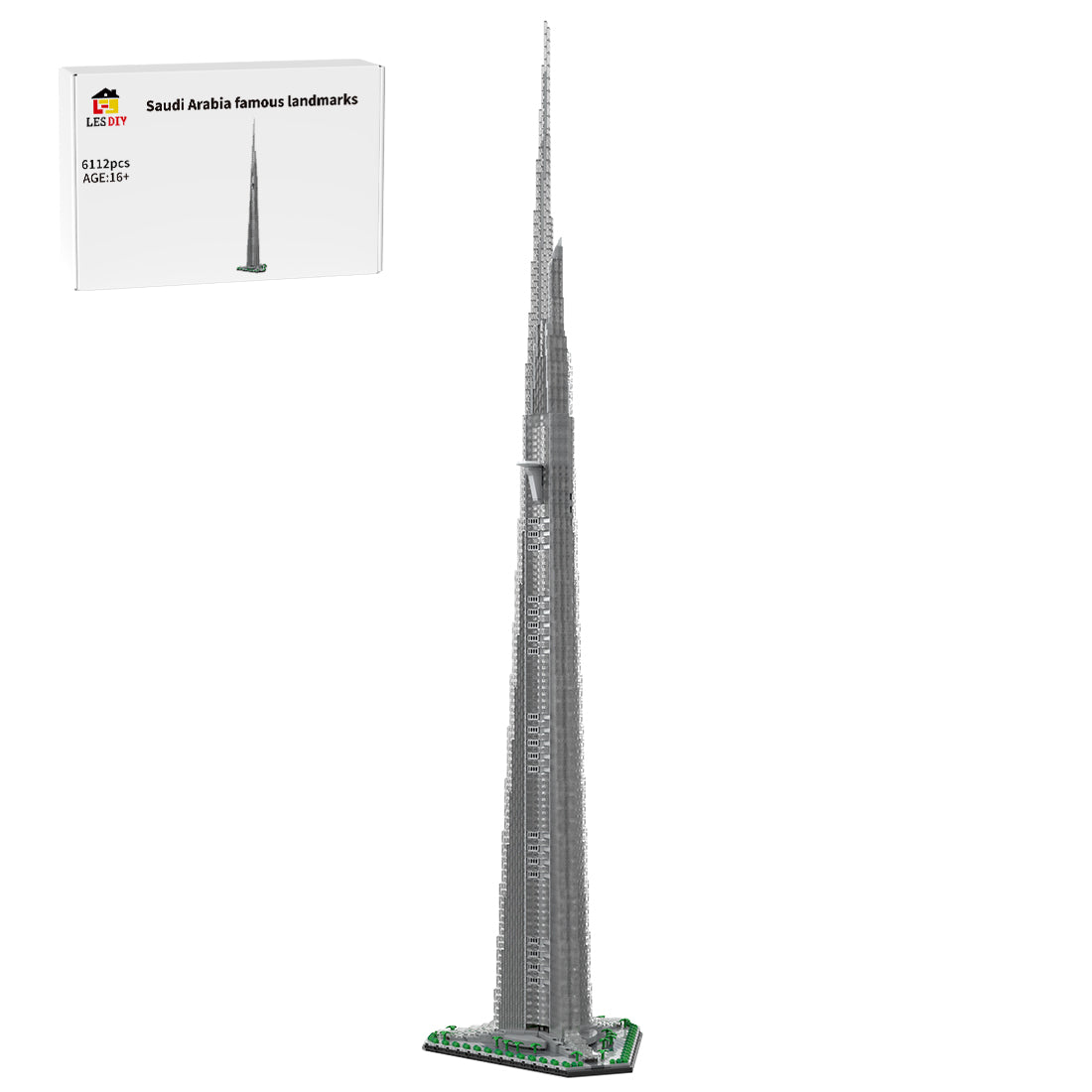 MOC-246046 1:800 Scale Jeddah Tower Building Blocks