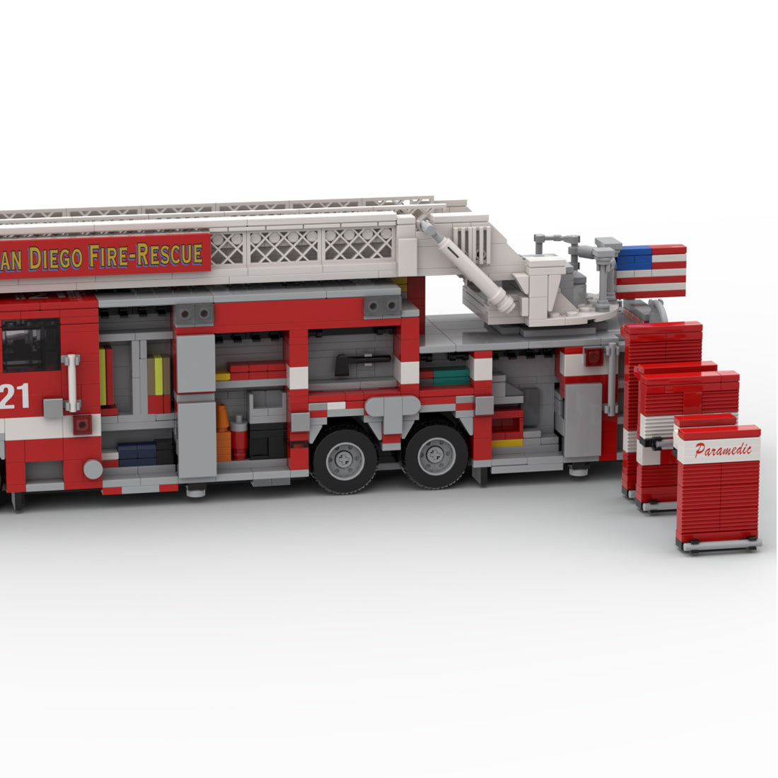 MOC-267135 2016-2017 Pierce Arrow XT Fire Truck RMA SDFR Building Blocks