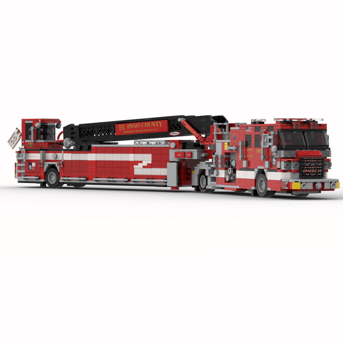 MOC-242542 2023 Pierce Quantum Tiller Ladder Fire Truck El paso County Building Blocks
