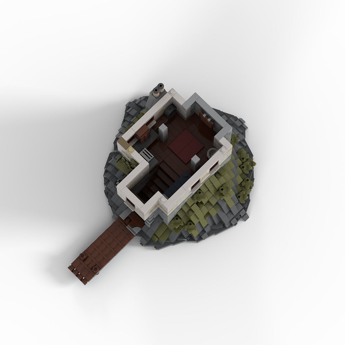 MOC-248321 Ancient Coastal Lighthouse Building Blocks